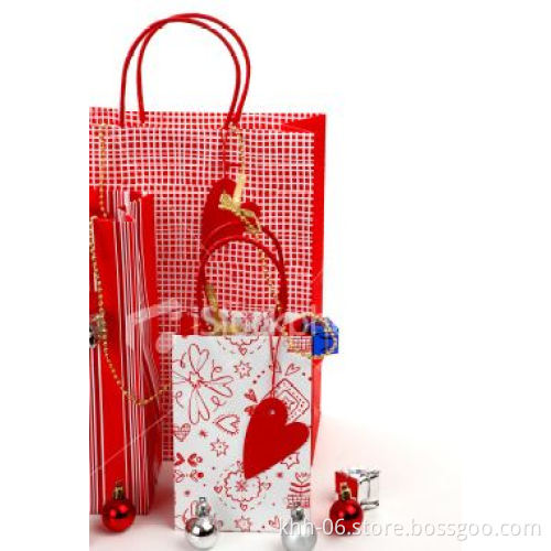 Custom Colorful printing fashion supermarketShopping Bags with String Handle